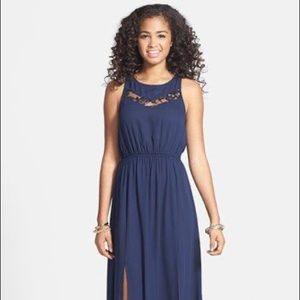 Soprano Lace Inset Maxi Dress